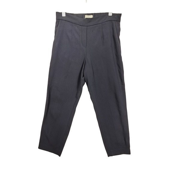 Babaton Pants - Babaton Conan Gray Elastic Waist Cropped‎ Trousers 6 Officecore Quiet Luxury